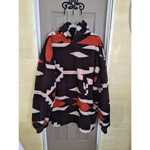 Homesmart Oversized Southwestern Print Hoodie